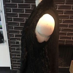 ply cashmere Sweaters - Rabbit Fur vest cashmere ribbed back size m ply cashmere Sweaters - Rabbit Fur vest cashmere ribbed back size m